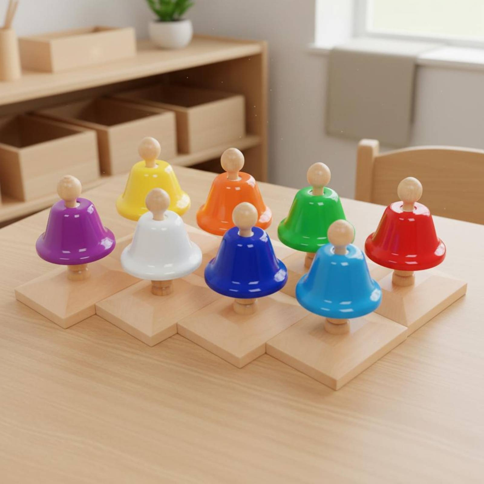 Musical Instrument Note - 8 Note Hand Bell Set Child-Centered