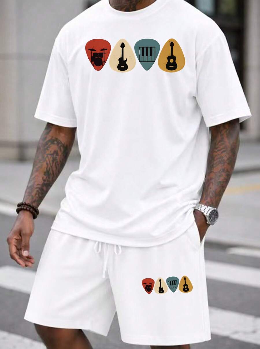 Musical Instrument ____ - Men S 2 Piece Oversized T-Shirt