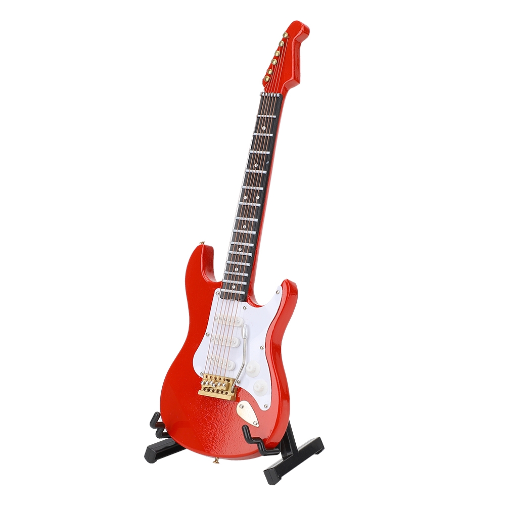 Miniature Red Electric Guitar  - Musical Instrument ____ ulasan dan harga