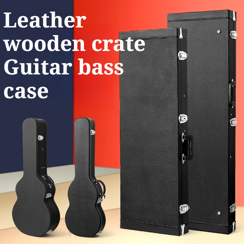 Leather Wooden Electric Guitar - Musical Instrument Box ulasan dan harga