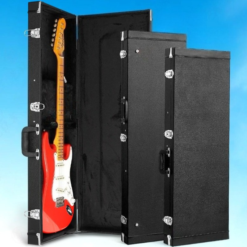 Leather Wooden Electric Guitar - Musical Instrument Box ulasan dan harga