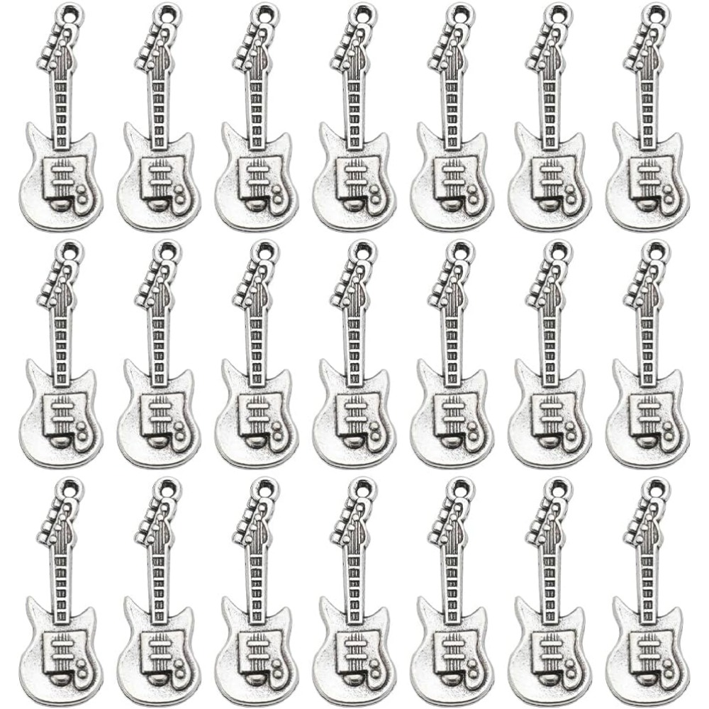 1 Box 50Pcs Vintage Guitar Cha - Musical Instrument Box ulasan dan harga
