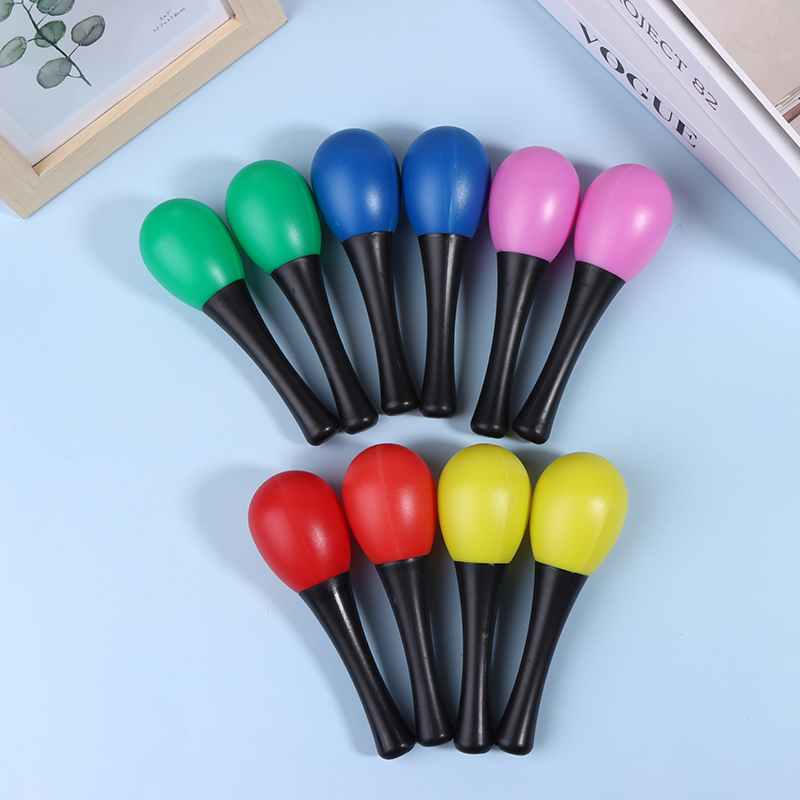 2Pcs Plastic Maracas Sand Hamm - Musical Instrument Maraca ulasan dan harga