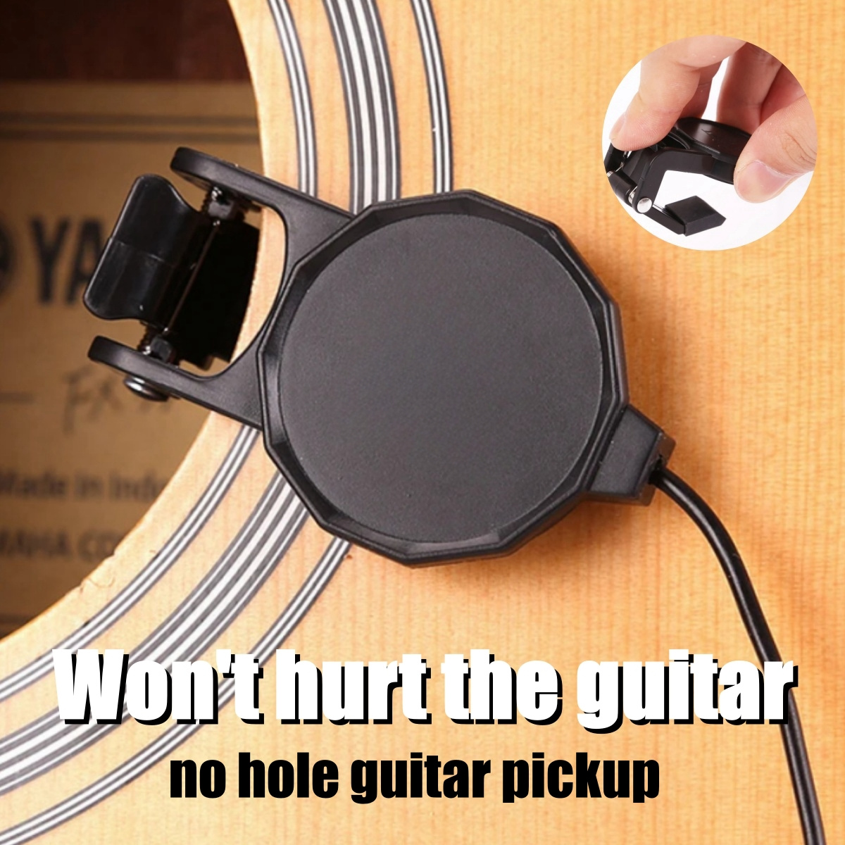 Audio Jack Clip On Pickup for  - Musical Instrument Note ulasan dan harga