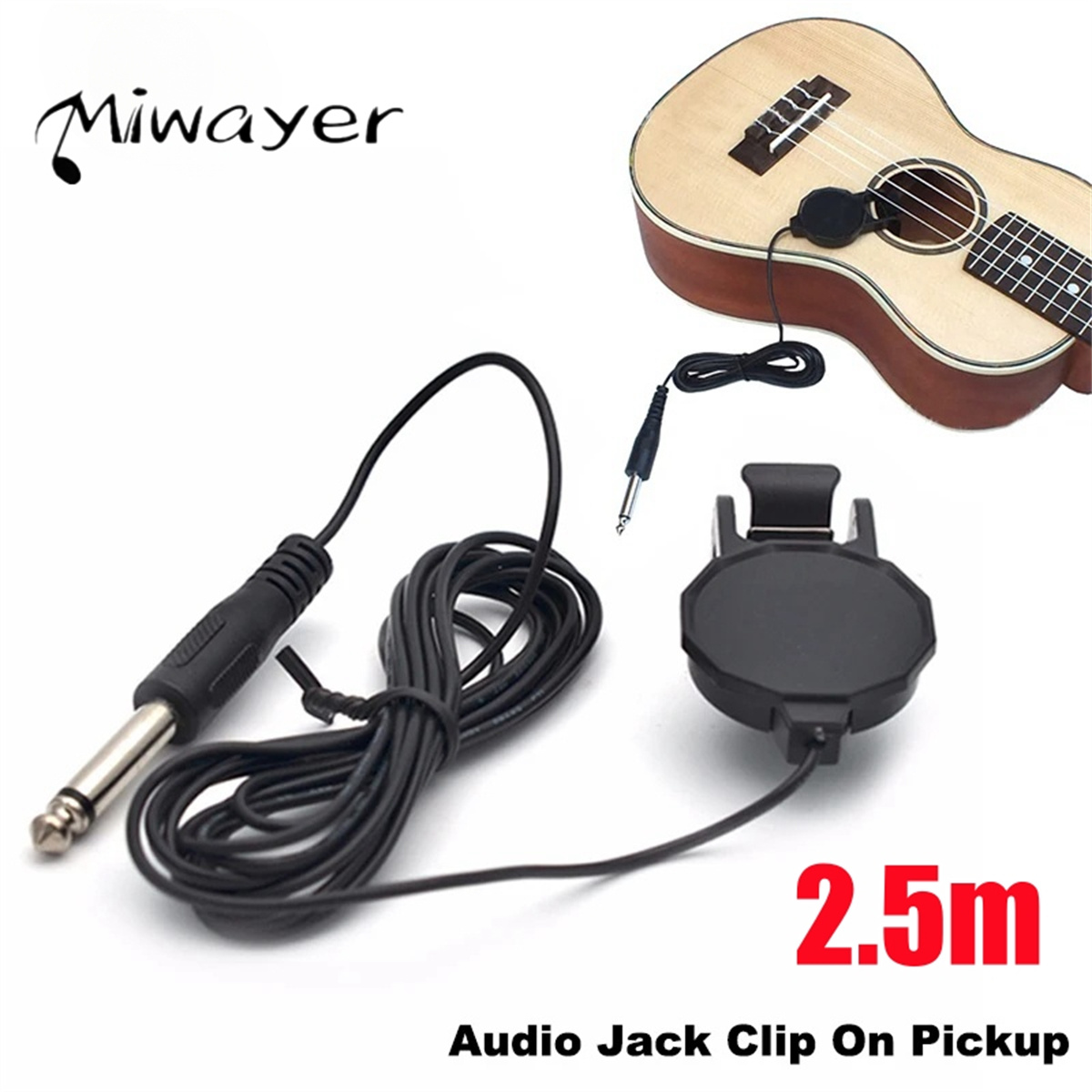 Audio Jack Clip On Pickup for  - Musical Instrument Note ulasan dan harga