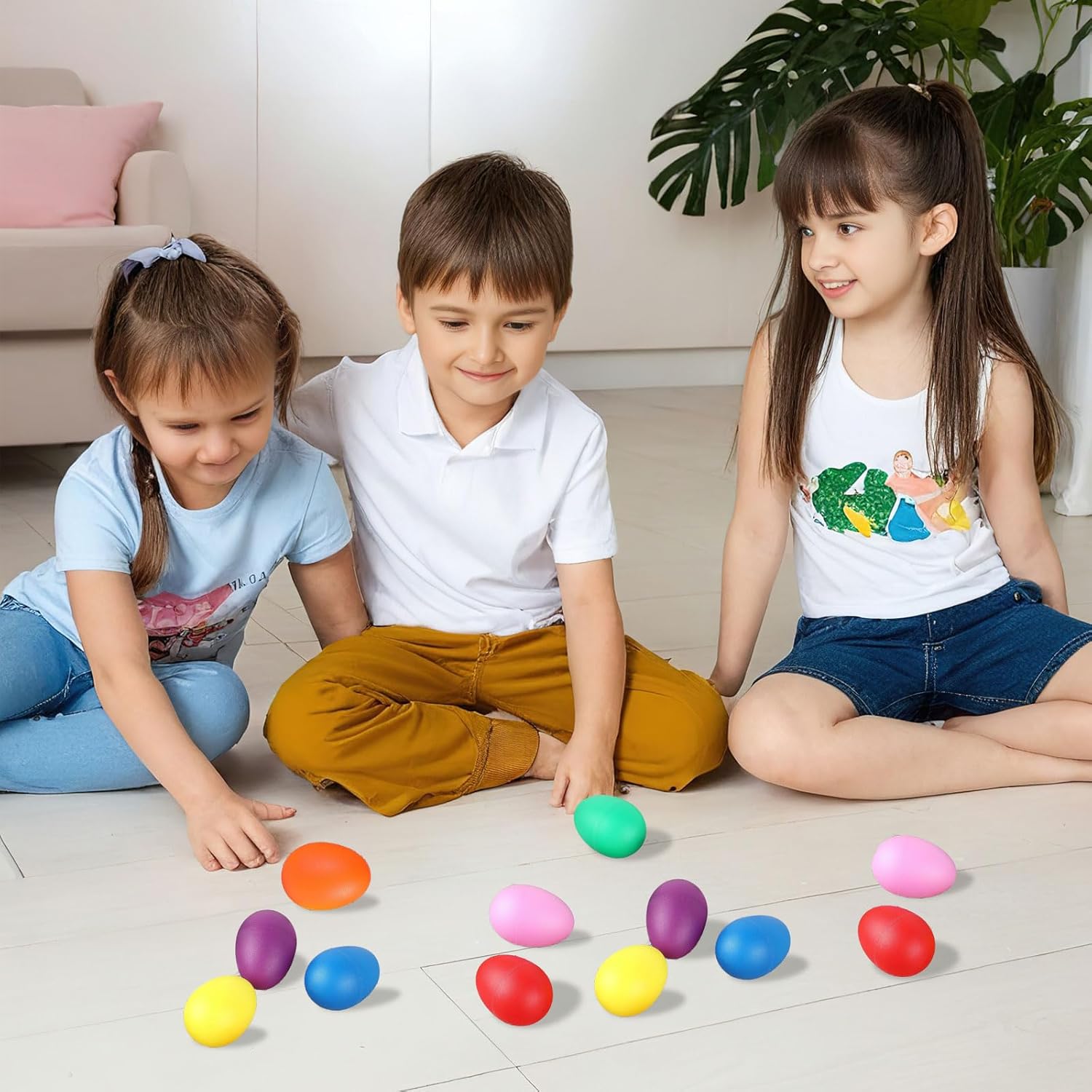 2Pcs Plastic Egg Shakers Percu - Musical Instrument Maraca ulasan dan harga