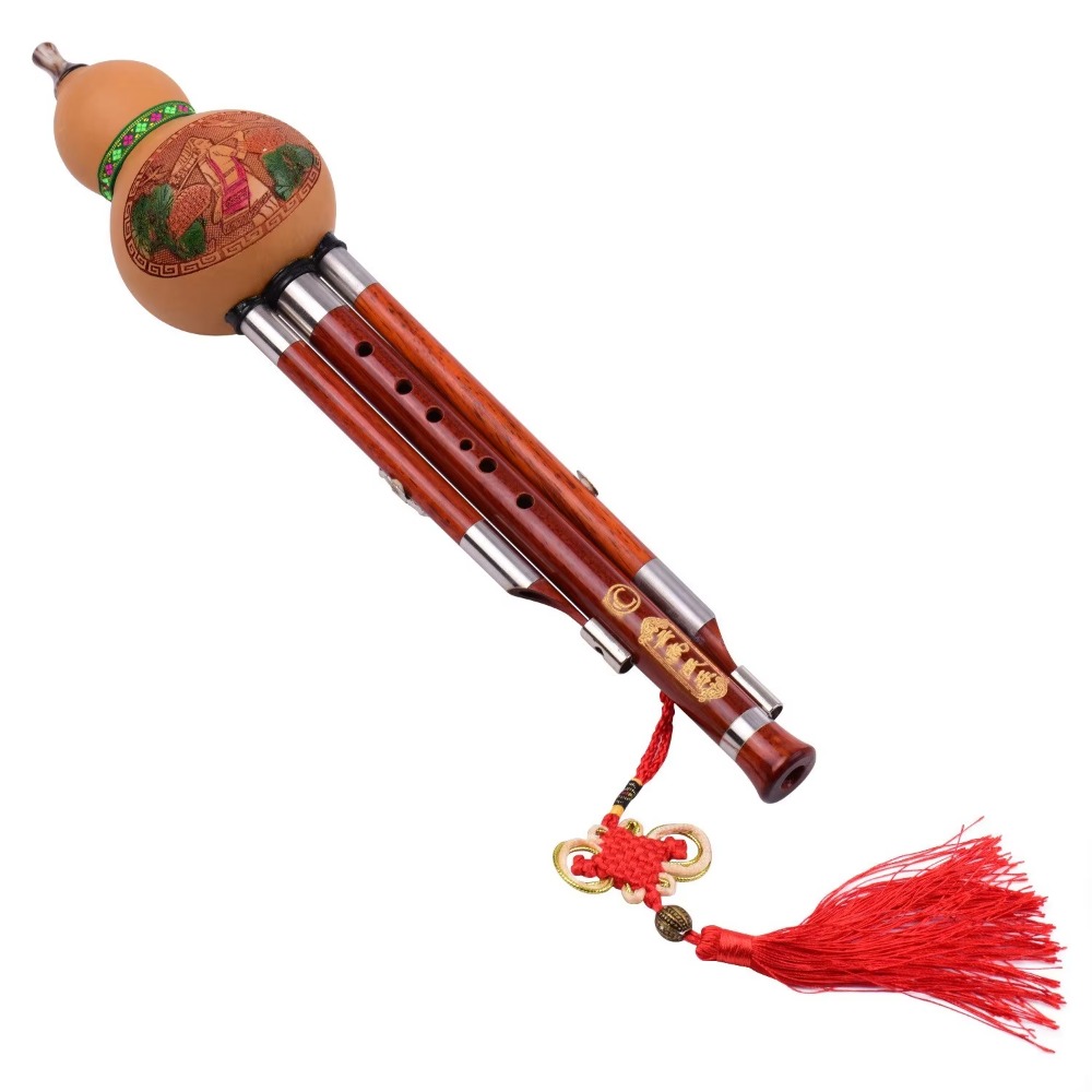 3-Tone C Key Hulusi Gourd Flut - Musical Instrument ____ ulasan dan harga