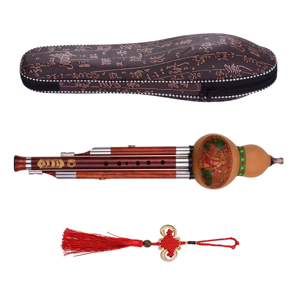 3-Tone C Key Hulusi Gourd Flut - Musical Instrument ____ ulasan dan harga