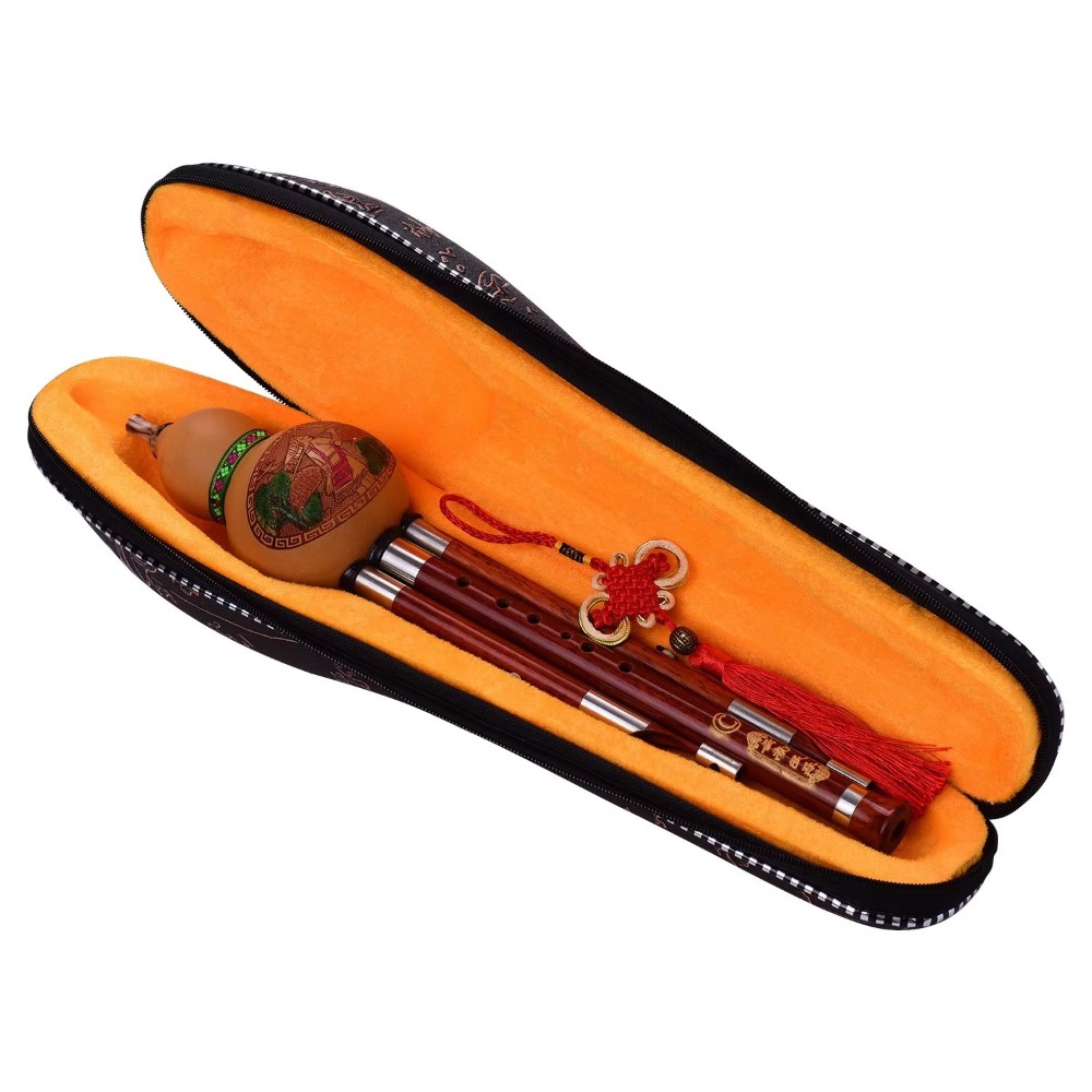 3-Tone C Key Hulusi Gourd Flut - Musical Instrument ____ ulasan dan harga