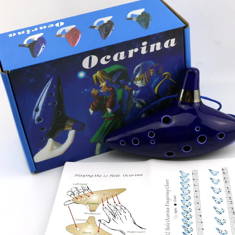 Hot﻿ Ocarina Ceramic Legend Of - Song With Musical Instrument ulasan dan harga