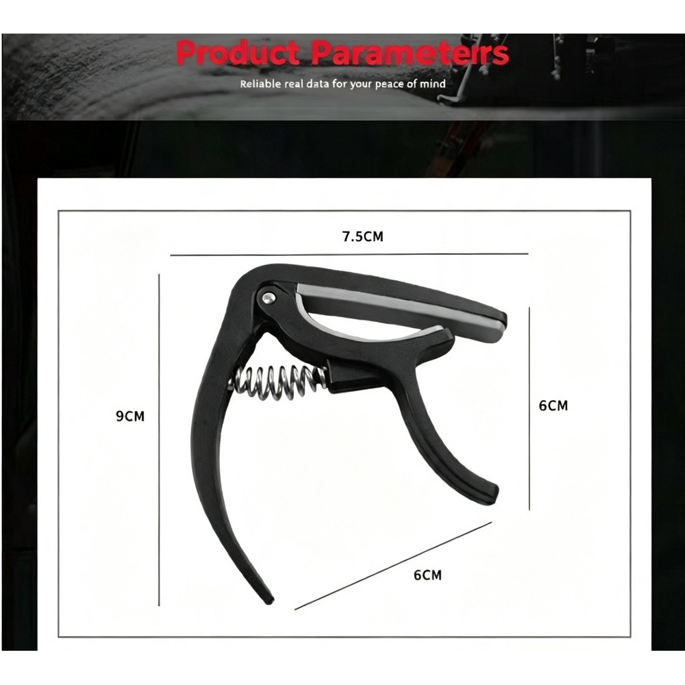 2 in 1 Guitar Capo with Bridge - Musical Instrument Note ulasan dan harga