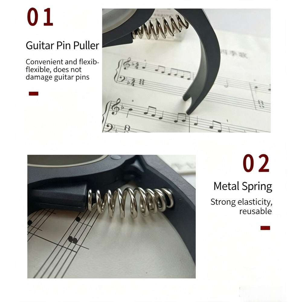 2 in 1 Guitar Capo with Bridge - Musical Instrument Note ulasan dan harga