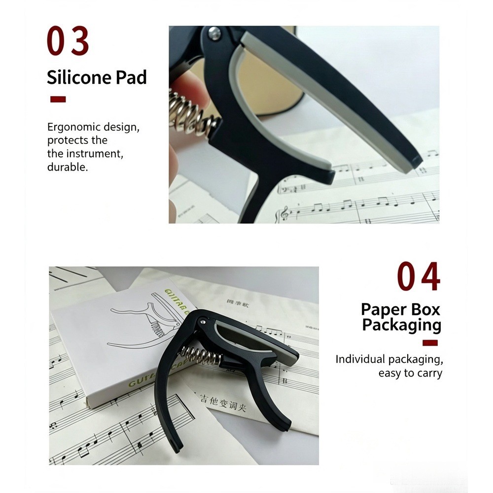 2 in 1 Guitar Capo with Bridge - Musical Instrument Note ulasan dan harga