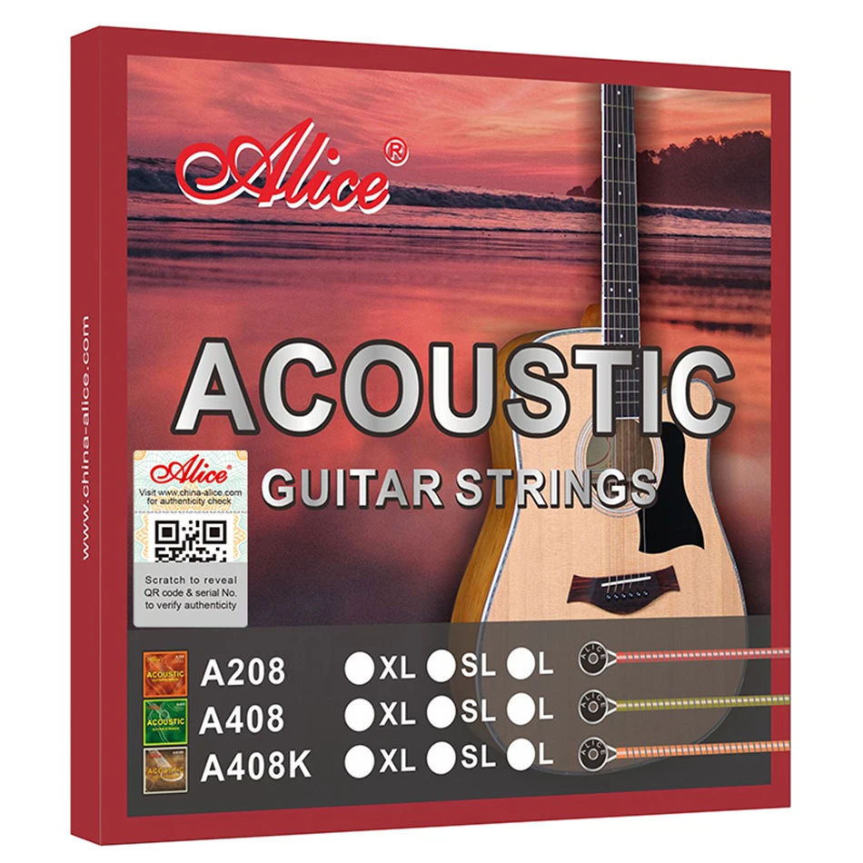Alice A408  Full set Acoustic  - Musical Instrument Strings ulasan dan harga