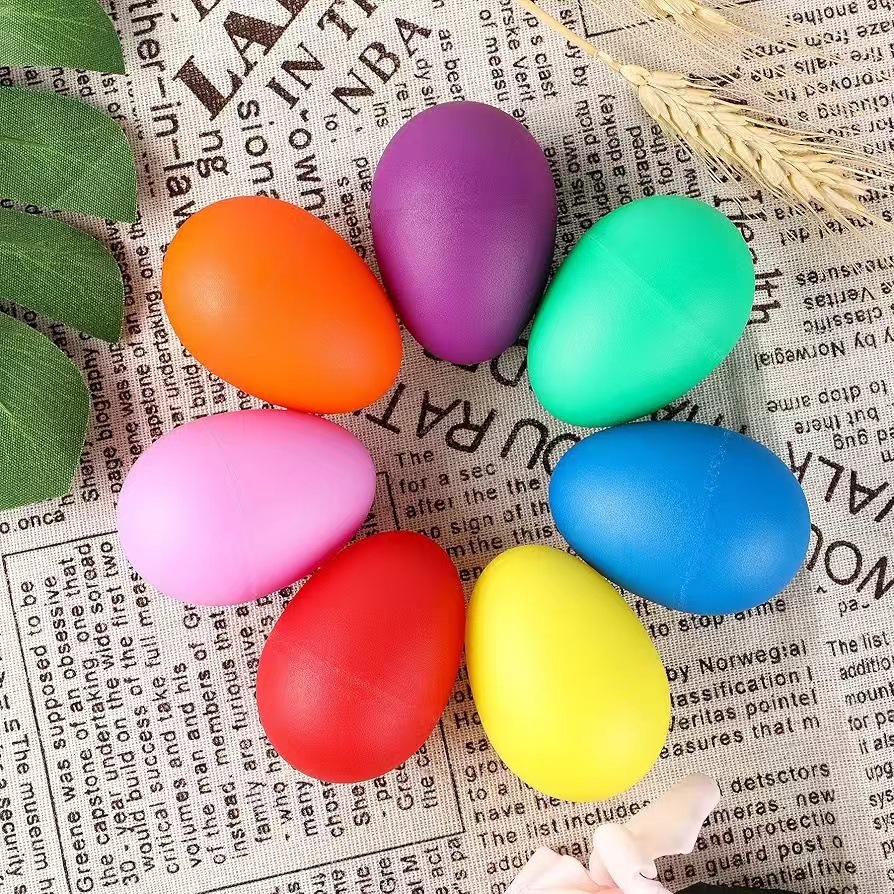2Pcs Egg Shakers Plastic Percu - Musical Instrument Maraca ulasan dan harga
