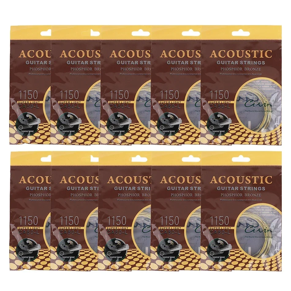 Gearlly 10 Sets Acoustic Guita - Musical Instrument Strings ulasan dan harga