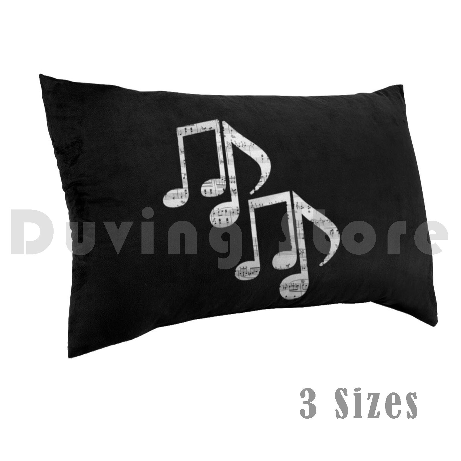 Music Notes Pillow Case Printe - Song With Musical Instrument ulasan dan harga
