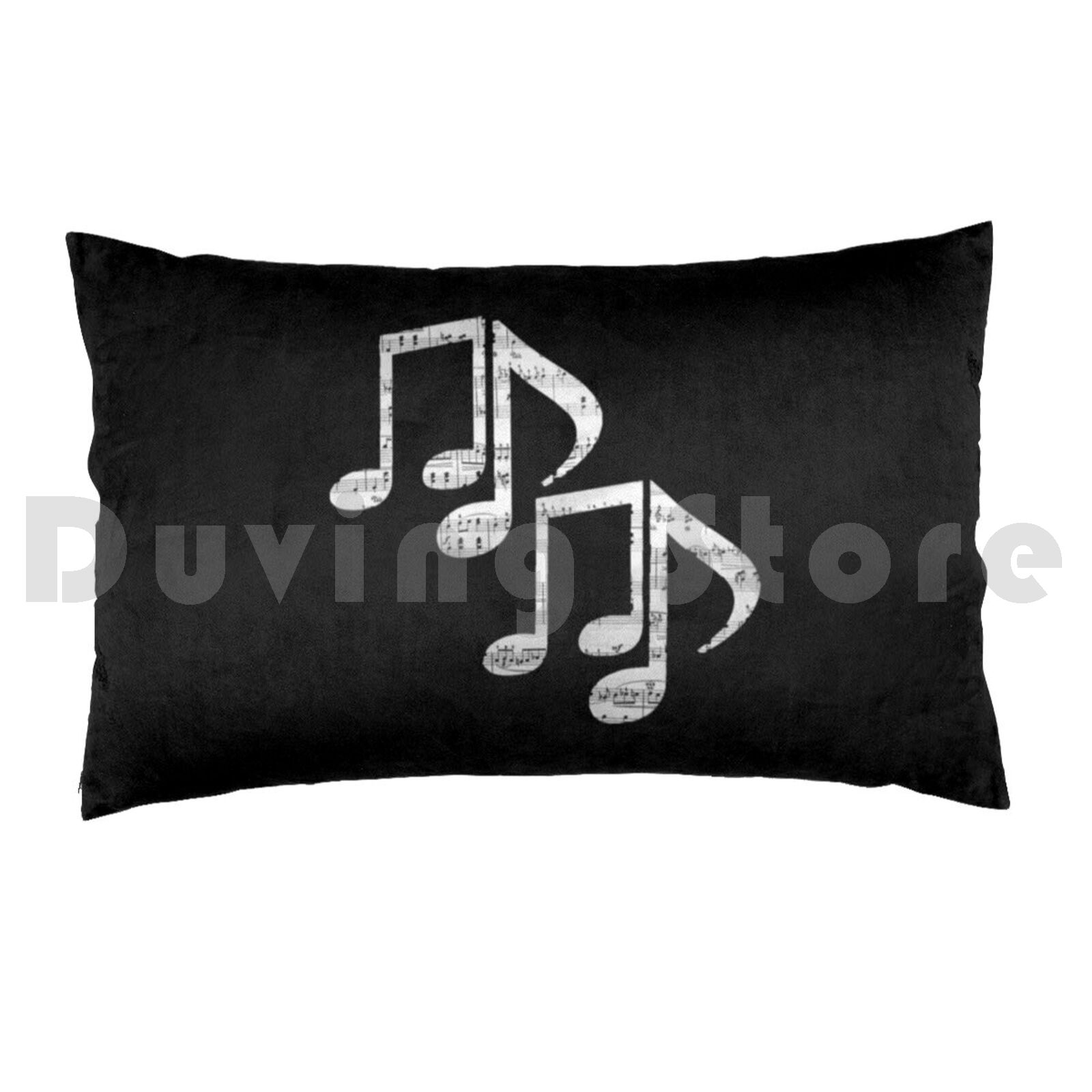 Music Notes Pillow Case Printe - Song With Musical Instrument ulasan dan harga
