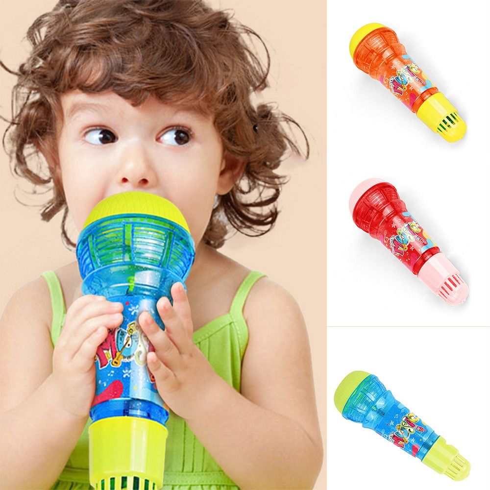 Funny Plastic Echo Microphone  - Song With Musical Instrument ulasan dan harga