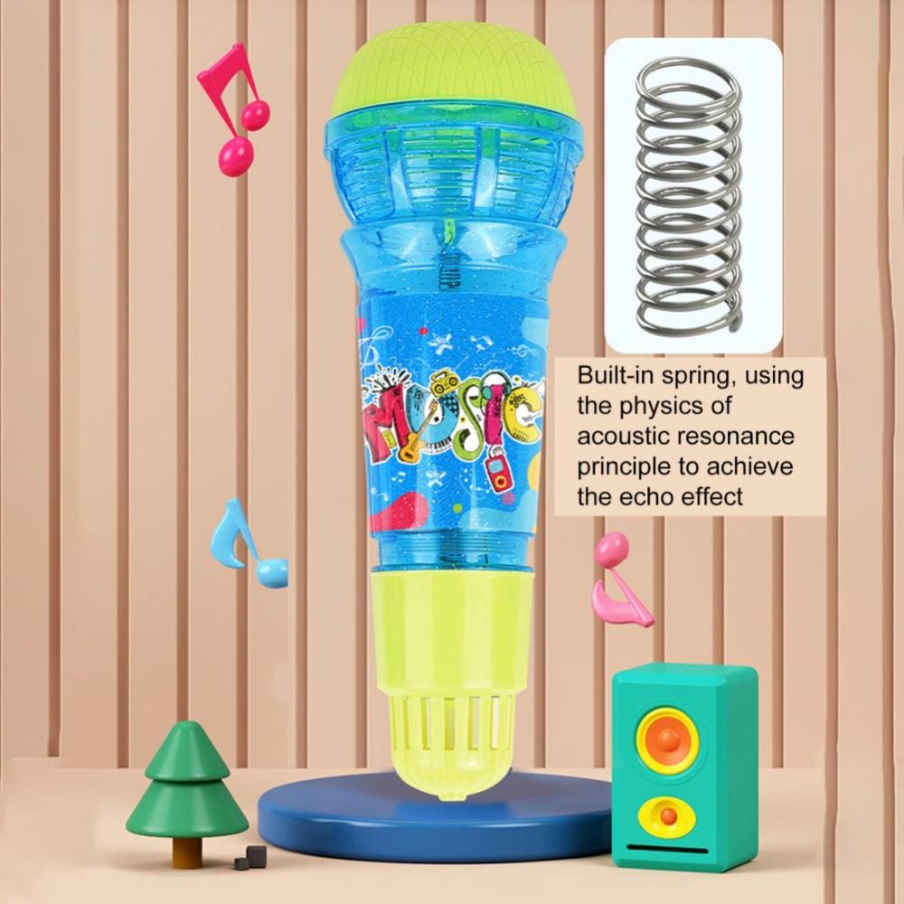 Funny Plastic Echo Microphone  - Song With Musical Instrument ulasan dan harga