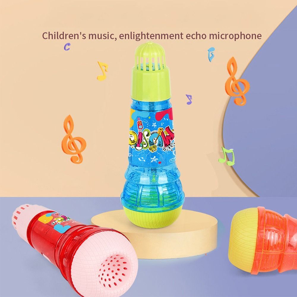Funny Plastic Echo Microphone  - Song With Musical Instrument ulasan dan harga